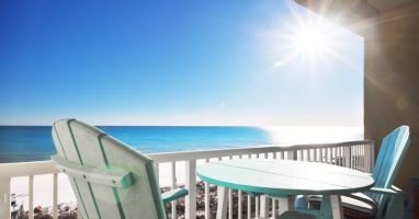 Private Balcony - Waters Edge Resort unit 613 Okaloosa Island Fort Walton Beach Vacation Rentals by Sunset Resort Rentals