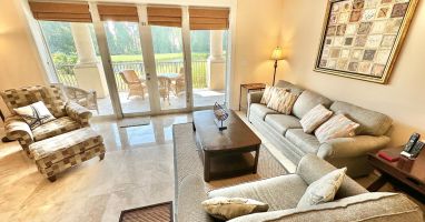 Golf course views from Living Room