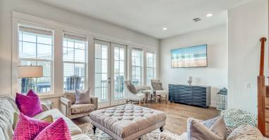 Living Room - Offering Direct Access to a Balcony