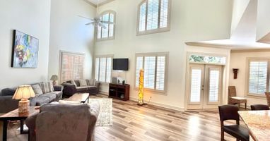 Cathedral ceilings open Living Space