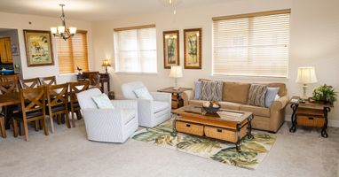 Open Concept Living, Dining, and Kitchen