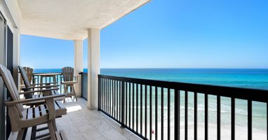 Sip your morning coffee on your private gulf front balcony with sweeping sea views and gentle waves below.