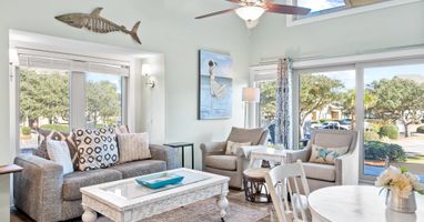 Bright coastal retreat with an airy open layout, natural light, and relaxing beach-inspired décor. The perfect spot to unwind after a day on the Emerald Coast.