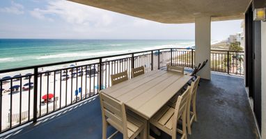 Balcony seating/dining and view