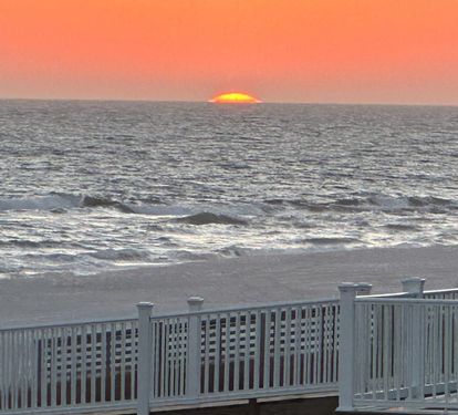 Sunset over the ocean