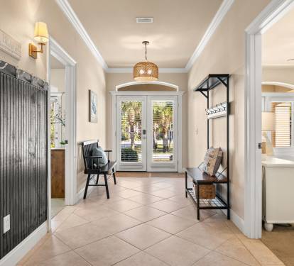 Beach-Ready Entry with Plenty of Towel Hooks