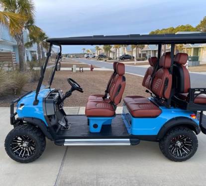 New 6-seater golf cart included in your stay