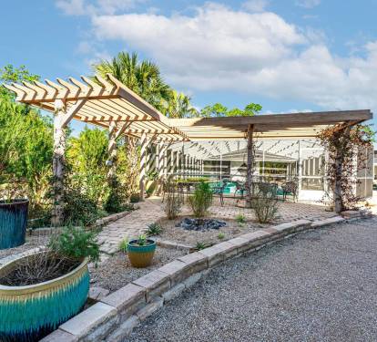 Many Areas to Sit and Take in the Beauty of the Tropical Landscape 