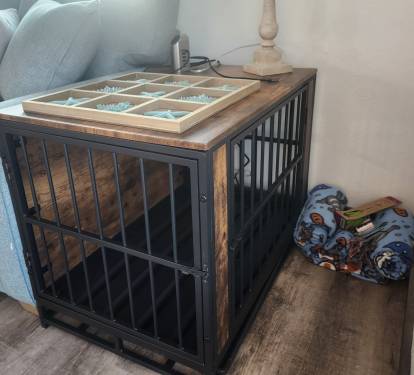crate provided for pets