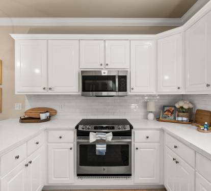 Bright, Fully Equipped Kitchen with Island Seating