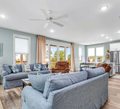 Living Room, Dining area, Kitchen