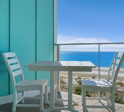 Private primary bedroom deck