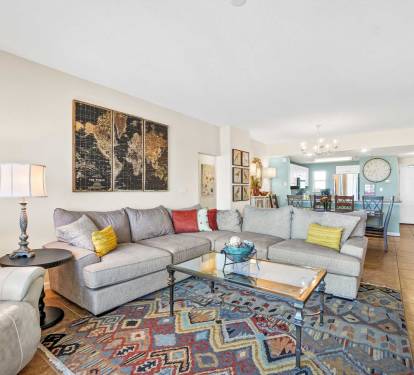 comfy sectional for plenty of seating in living room