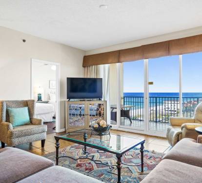 Great views from master bedroom and Living room