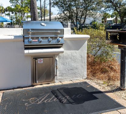 Gas and charcoal grilling onsite