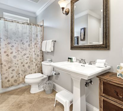 hall bath/ full bedroom bath