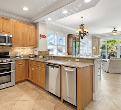 open updated kitchen