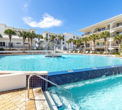 triple tier lagoon pool