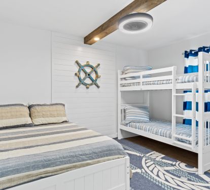 Second bedroom has a full and twin bunk beds