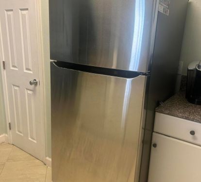 Brand new stainless steel refrigerator! 