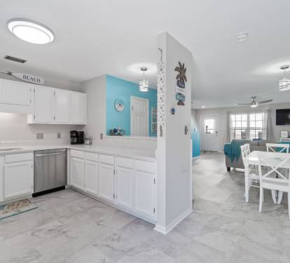 Kitchen to living room view