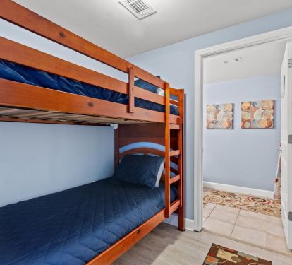 Bunk room with own full bathroom for the kids! 