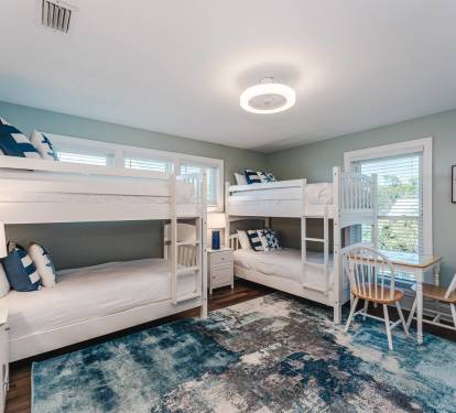 SunScape's Fourth En Suite Bedroom Features Two Twin Over Twin Bunk Beds