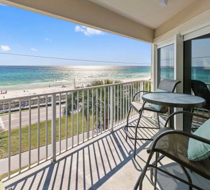 comfy furniture on balcony