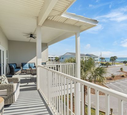 Large private balcony with amazing views