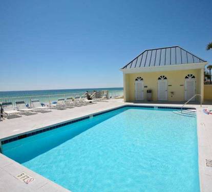 beach front condo pool