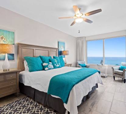 master bedroom with beach view miramar beach