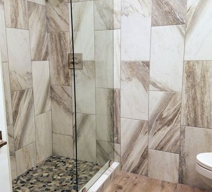 Master shower