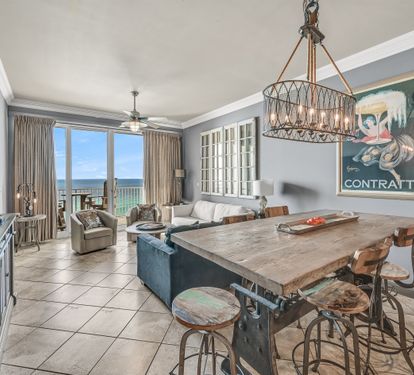 Open concept design with a view of the Gulf as soon as you enter!
