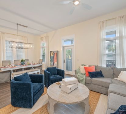 2nd floor living and dining area
