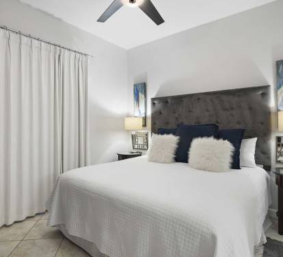 primary bedroom of condo