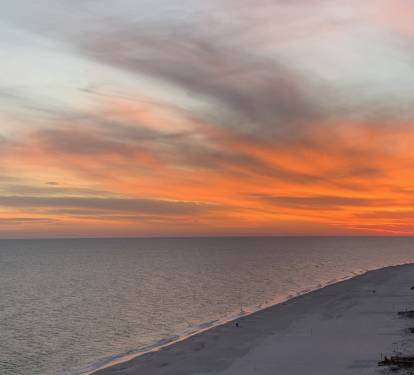 Sunset from the patio