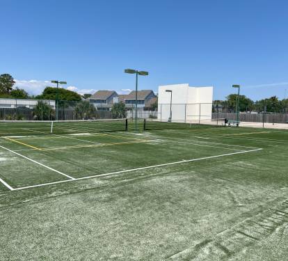 2 Tennis Courts and 2 Pickleball Courts