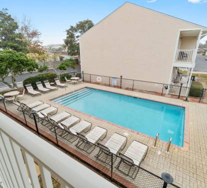 View of 2nd pool from the master bedroom