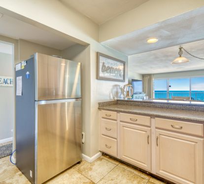 A fully stocked kitchen for easy vacation meals.