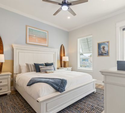 Guest king bedroom 1 with balcony access and ensuite - 2nd floor