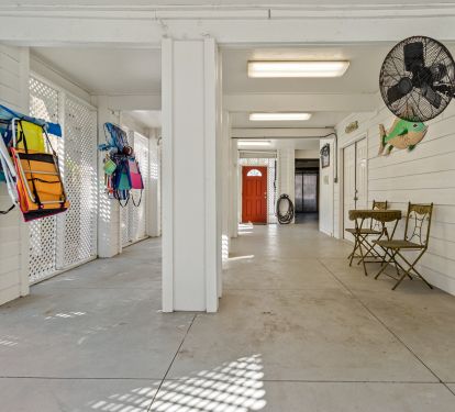 Ground floor storage and beach gear