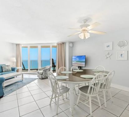 Great gulf views from dining area or living room
