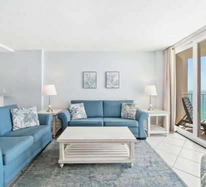 Spacious living room with panoramic views