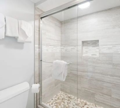 Master shower