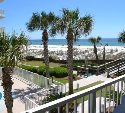 Balcony view of Beach and Gulf of Mexico