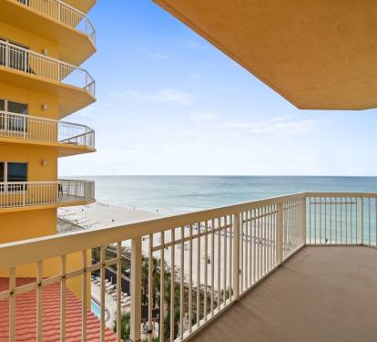 Huge wrap around balcony