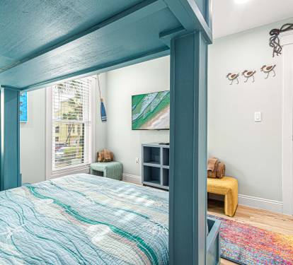 Queen Size Bunks and 55" Smart TV