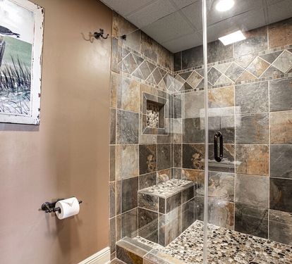 Master shower