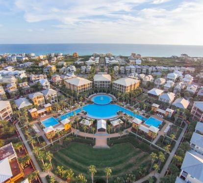 The beautiful Seacrest Beach community and resort pool complex!
