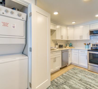 Convenient in-unit laundry for a stress-free stay.